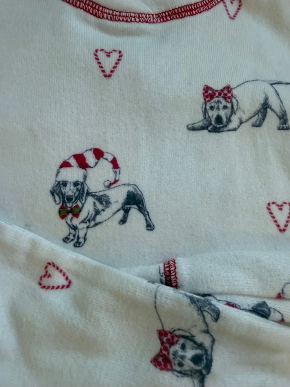 P.J. Salvage Kids White Puppy Print Pajama Set